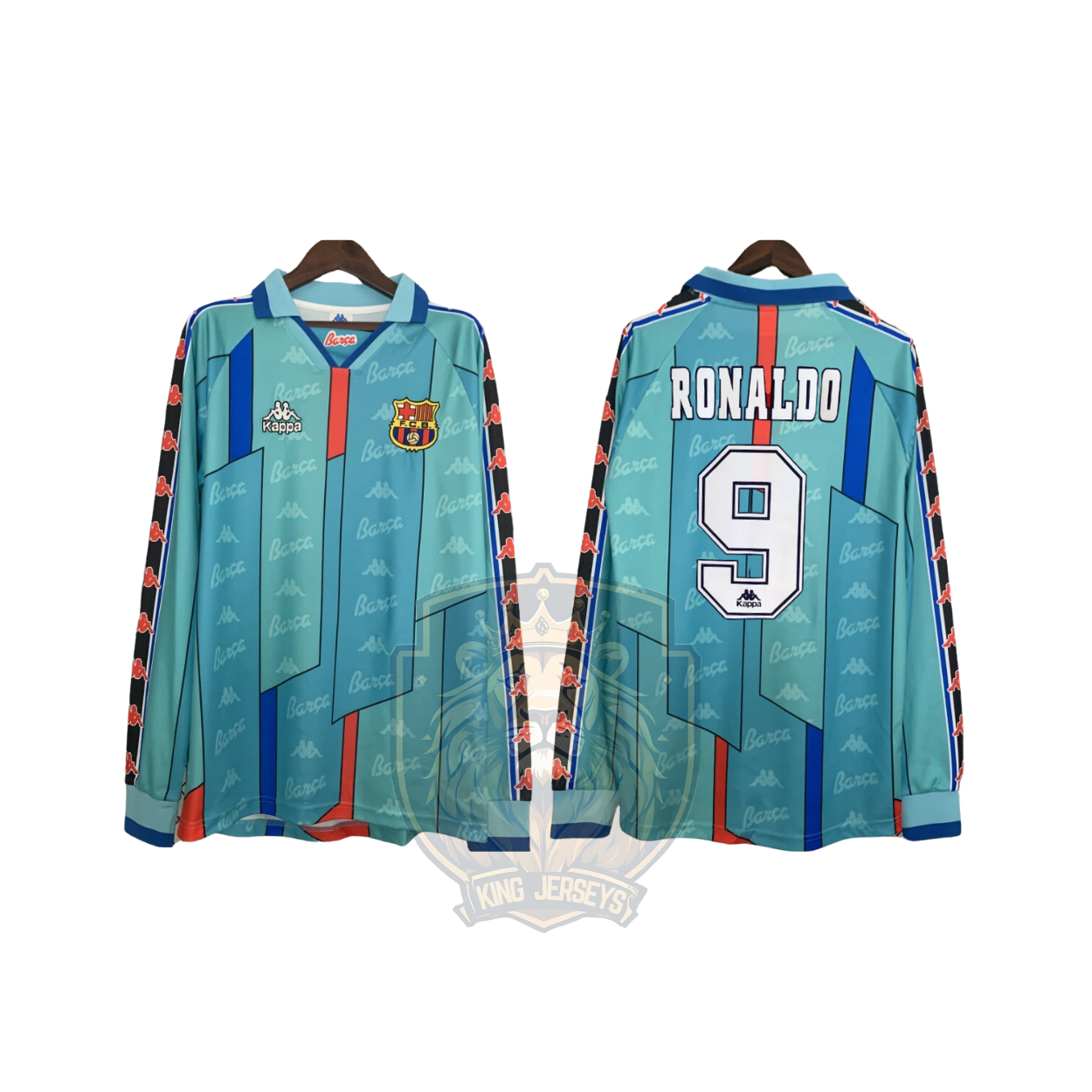 Barcelona 1996/97 visitante manga larga