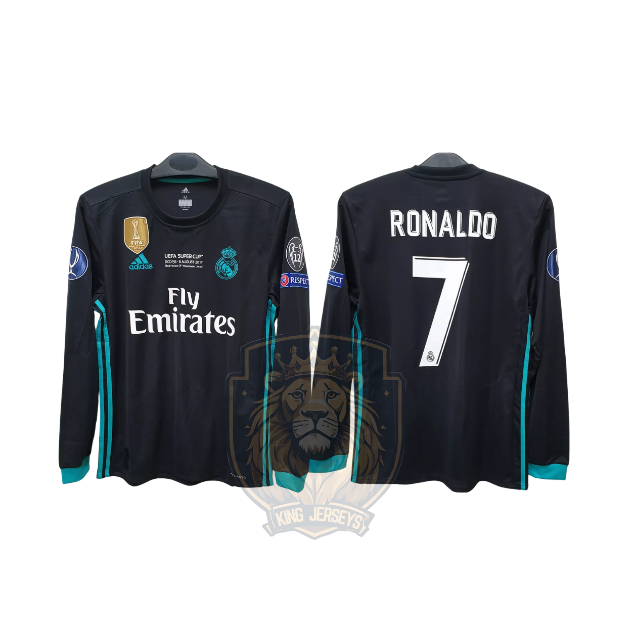 Real Madrid 2017/18 visitante manga larga edición Final Supercopa de Europa