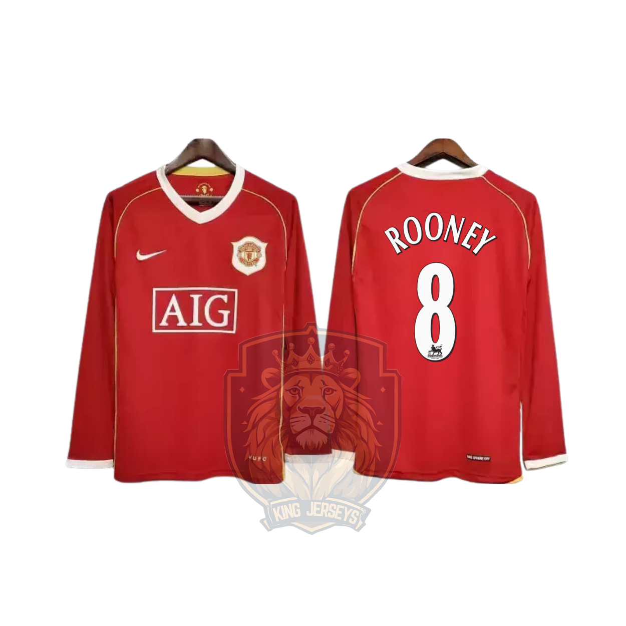 Manchester United 2006/07 local manga larga