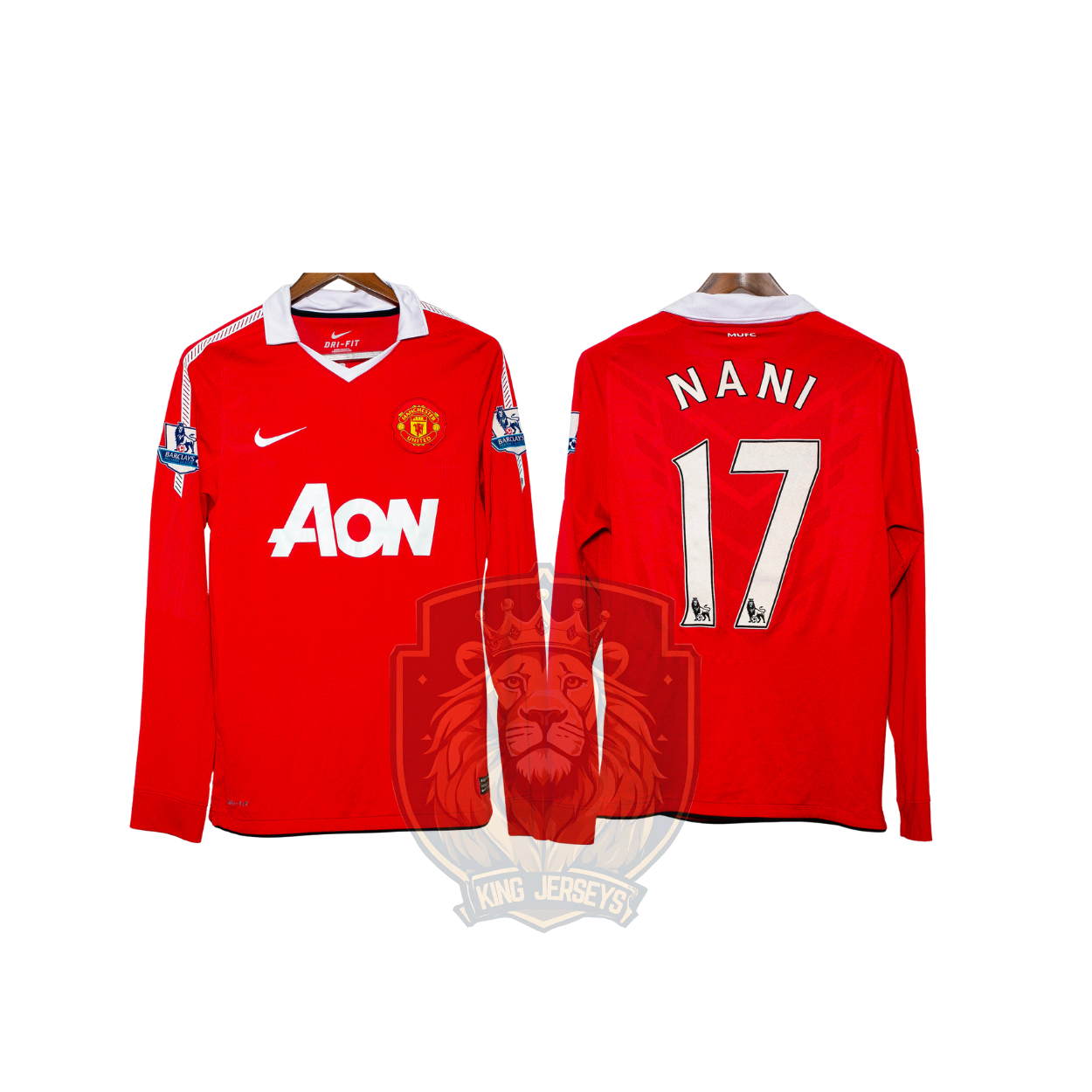 Manchester United 2010/11 local manga larga