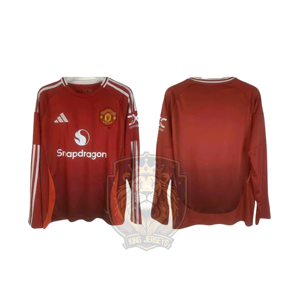 Manchester United 2024/25 local manga larga aficionado