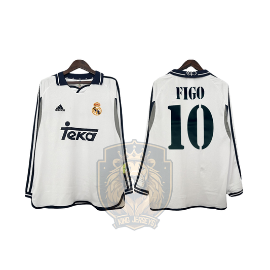 Real Madrid 2000/01 local manga larga