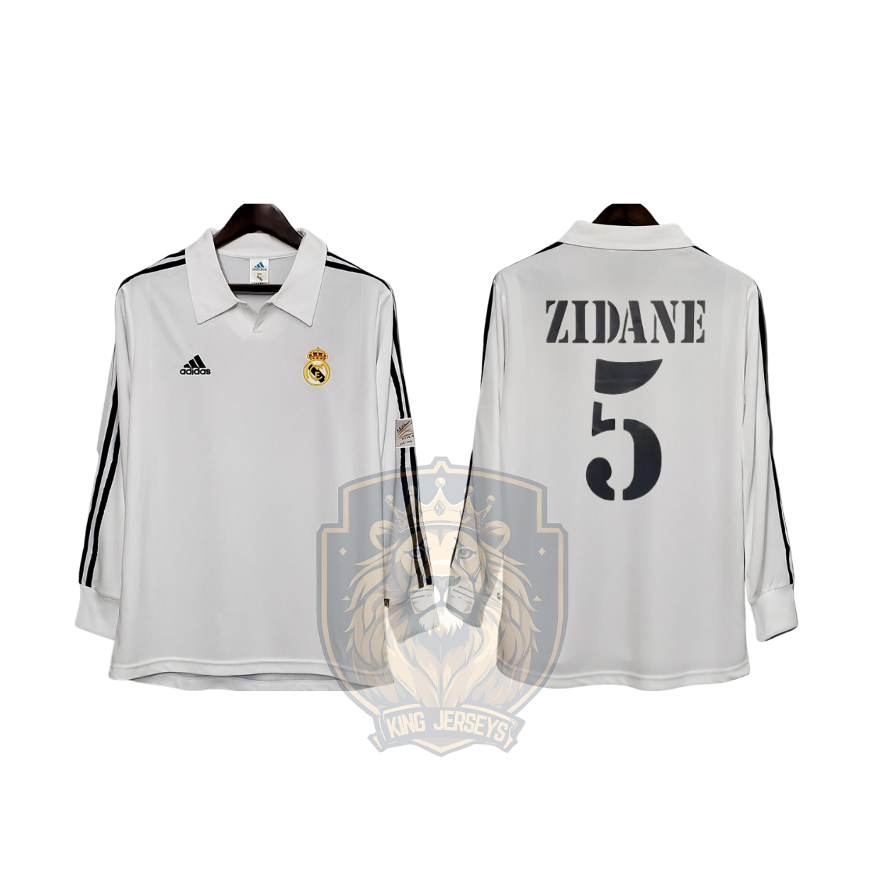 Real Madrid 2001/02 local manga larga edición Final Champions League