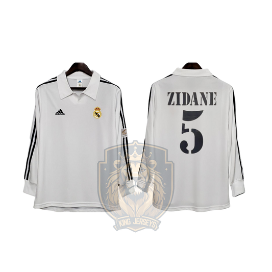 Real Madrid 2001/02 local manga larga edición Final Champions League