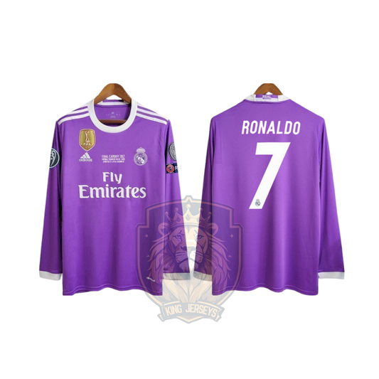 Real Madrid 2016/17 visitante manga larga edición Final Champions League