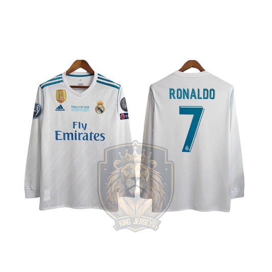 Real Madrid 2017/18 local manga larga edición Final Champions League