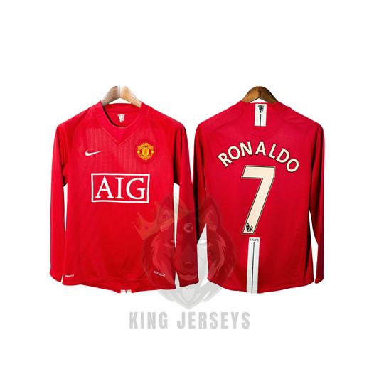 Manchester United 2008/09 local manga larga