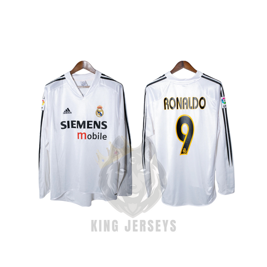 Real Madrid 2004/05 local manga larga