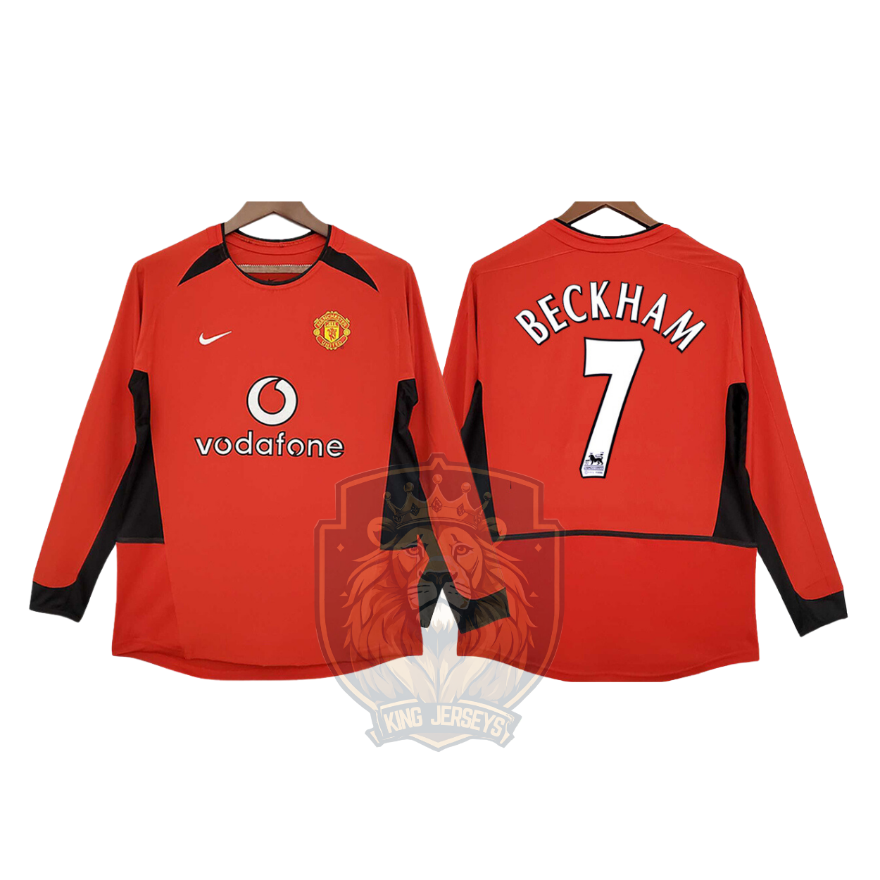 Manchester United 2002/04 local manga larga