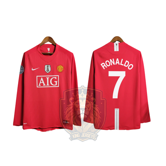 Manchester United 2008/09 local manga larga